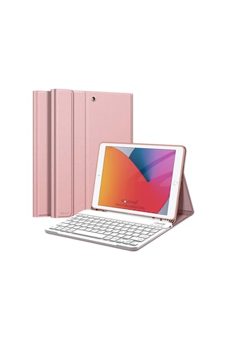 NovStap Apple Uyumlu iPad  Air 1 2 9.7 inç 2017 2018 5/6 Nesil ile Bluetooth Klavyeli Kılıf