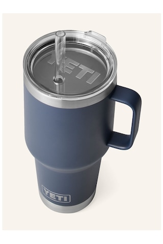Yeti Termal Kupa 1l , Çift Cidarlı, Paslanmaz Çelik, Pipetli Ve Saplı Lacivert