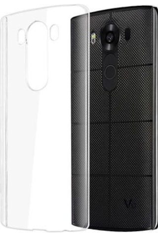 LG Uyumlu V10 Kılıf Şeffaf Onyx Tpu Süper Silikon Kapak Renksiz/şeffaf