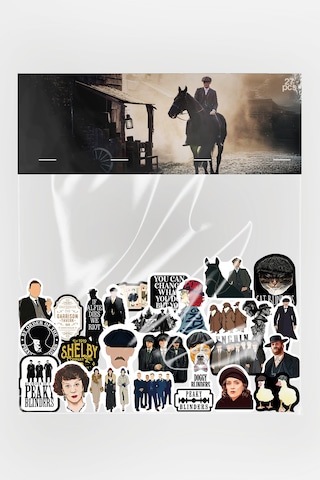 Peaky Blinders Sticker Paketi 27 Parça Kaliteli Su Geçirmez Etiket Seti Çok Renkli