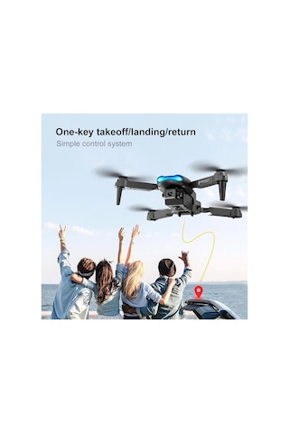 Çift Kamera Drone Uzaktan Kumanda App Destekli Quadcopter Tek Tuş İniş Kalkış
