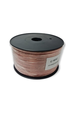 Herz 2X0.75Mm Hoparlör Kablosu 100Metre Şeffaf