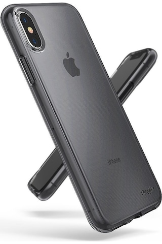 Ringke Air Apple Uyumlu iPhone X İle Kılıf Smoke Black Ultra Hafif Esnek İnce Renkli Transparan 1.04 Mm