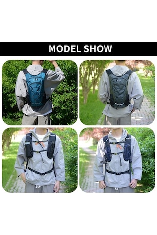 Dancemonkey Açık Çanta Yürüyüş Sırt Çantası Su Geçirmez Hafif Seyahat Sırt Çantaları Erkekler Kadınlar Göl Mavisi Mavi