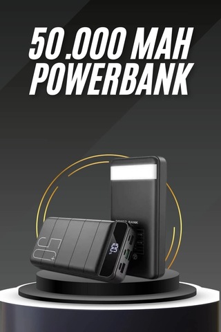 50.000 Mah Led Dijital Göstergeli Usb Çıkışı Powerbank Diğer