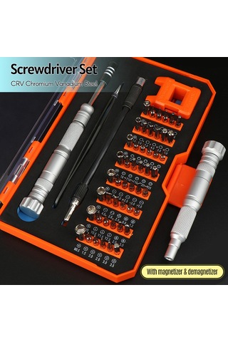 Singree 52'li Profesyonel Vidalı Tornavida Seti - Dizüstü, Telefon, Saat Tamiri İçin Çok Fonksiyonlu