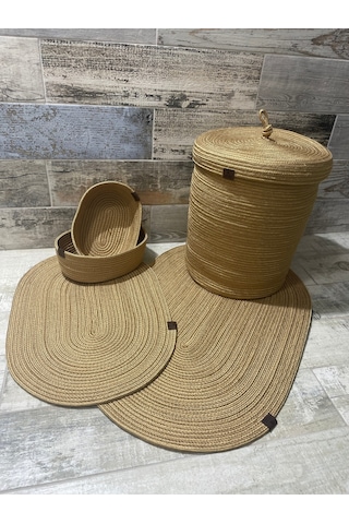 Banyo Takımı ,banyo Seti ,kirli Sepeti ,paspas Takımı ,oval Sepet ,çamaşır Sepeti ,dekor Banyoseti Altın-düz Siyah-Gold