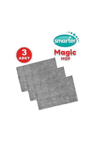 Smarter Magic Paspas Mandallı Yedek Mop 3'lü