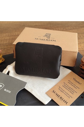 Sumerian Leather Craft Deri Cüzdan Kartlık