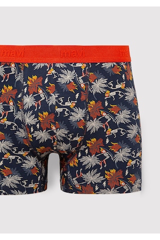 Mavi - Baskılı Siyah Boxer 092655-85585