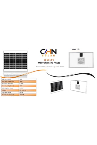 Chn12w12v Güneş Paneli
