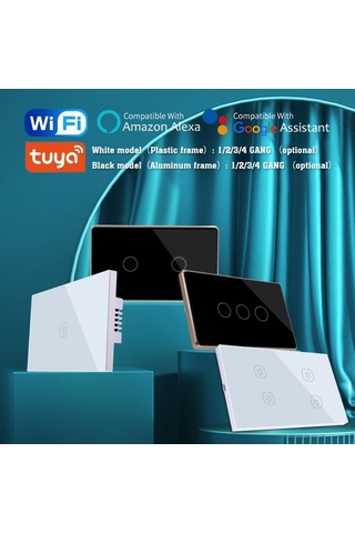 Dancemonkey Tuya Akıllı Duş Anahtar Cam, Google Home & Alexa, Mobil Uygun