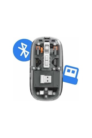 Kablosuz - 688 - Mouse Fare Şarjlı Bluetooth Wireless Çift - Glblseme - Modlu Sessiz