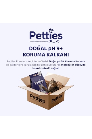 Petties Aktif Karbonlu Kedi Kumu 10 Lt X 2