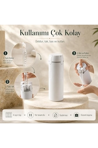 Unikit Seyahat Kiti - Makyaj Serum Diş Macunu Şampuan El Kremi Seyahat Kutusu - Uçak İçin Uygun Sıvı Tüpü Ve Spor...