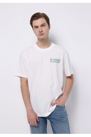 Colin's Colins Comfort Fit Yuvarlak Yaka Düz Erkek Beyaz Kısa Kol Tişört Cl1074199 Q1.v1 Ofw Beyaz