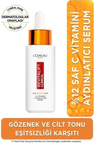 L'Oréal Paris Revitalift Clinical %12 Saf C Vitamini Aydınlatıcı Serum &cilt Yenileme Etkili Temizleme Jeli 150 Ml pktrvtcvtglklkjl-9576