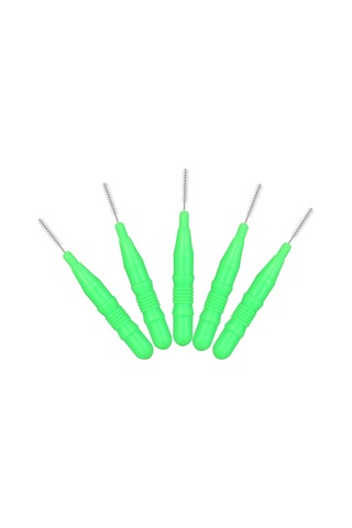 Wezone 25 Adet Yumuşak Fiber Telli Diş Arası Fırça - Ağız Hijyeni Bakımı İçin Güneş Yeşili Seti