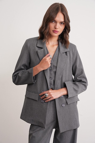 4745 Kadın Oversize Blazer Ceket Antrasit Antrasit