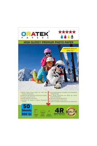 Epson Yazıcılar İçin Evertday Premium Parlak 10 x 15 CM Fotoğraf Kağıdı 300 G 50 Adet