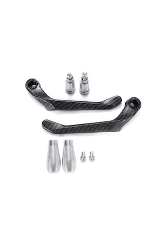 MOTOSİKLET MANET KORUMA ALEMİNYUM (KARBON DESEN) NİKEL