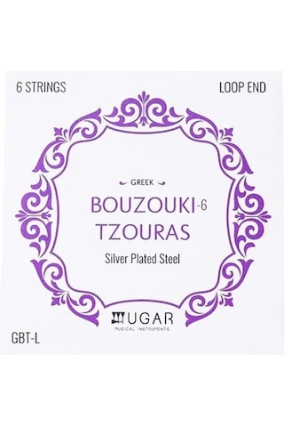 Ugar Gbt-l Yunan Buzuki Teli 6 Telli Silver Plated Steel