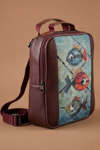 Rovebella Terra Marine Fish Bordo Sırt Çantası