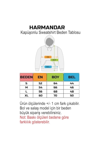 Harmandar Anubiz Rock Baskılı Unisex Siyah Kanguru Cepli Kapüşonlu Sweatshirt Hoodie Siyah