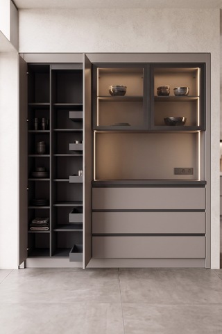Nero Kahve Köşesi Multi 200 Cm Gri-karbon