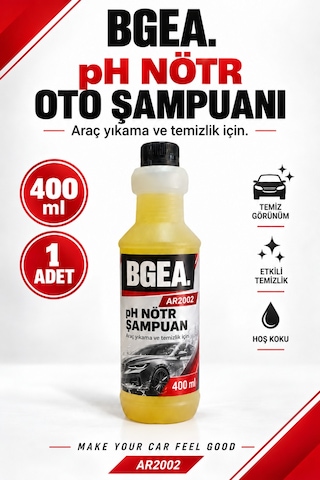 Bgea Ph Nötr Oto Yıkama Şampuanı 400 Ml