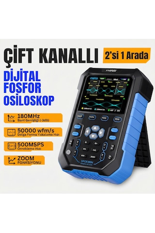 Fnırsı Dpox180h 2x180mhz - 3db 50000wfms/s Dijital Osiloskop + 20mhz Sinyal Jeneratörü