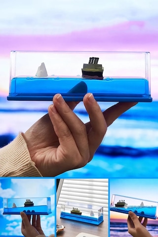 Mobee Batmayan Aşk Gemisi Titanik Batmayan Gemi Akvaryum Hediyelik Batmayan Gemi