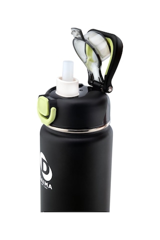 Daima Keep Go 750 Ml 12 Saat Sıcak 24 Saat Soğuk Siyah Termos Siyah