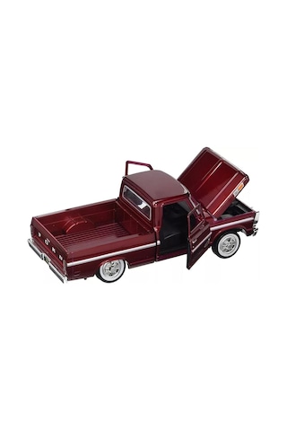 Motormax 1969 Ford F-100 Pickup 1/24 Ölçek Bordo Model Araba