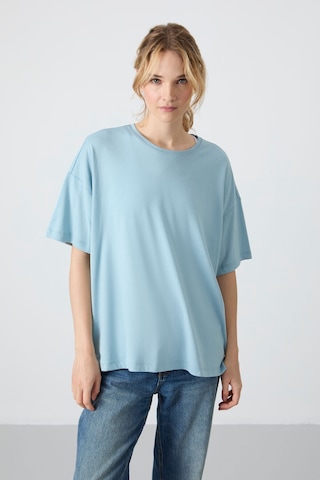 Oversize Fit Basic O Yaka 5li Paket Kadın T-shirt - 97285 Çok Renkli