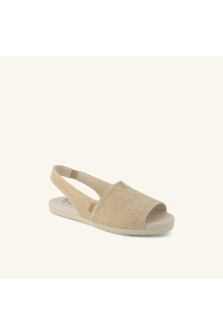 10023065 Champagna Espadril Kadın 10023065 Toms Alpargata Champagne Tonal Sparkle Woven Açık Bej