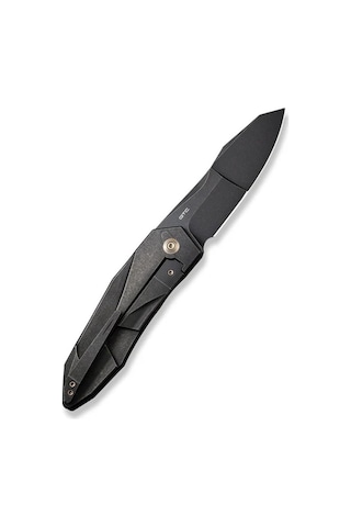 We Knife Solid Black Titanium Integral Handle Black Stonewashed Cpm 20cv Blade Çakı Siyah