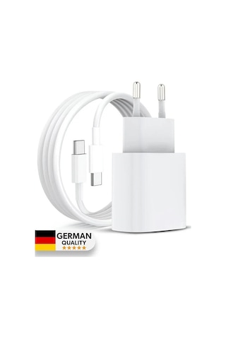İphone 15 Uyumlu 20w Usb-c Hızlı Şarj Adaptörü Ve 60w Type-c Kablo Seti Pd Destekli Şarj Cihazı