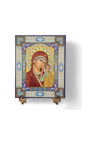 Süslemeli Meryem Ana İkona