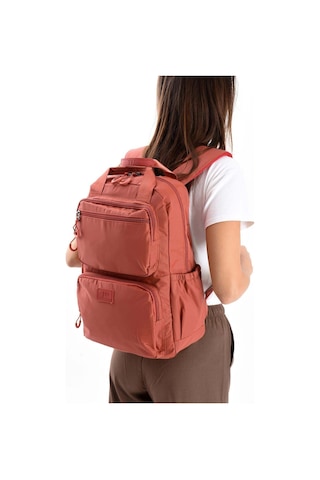571 Collections Çanta Ultra Hafif Çok Bölmeli Büyük Boy Sırt Çantası Su Geçirmez, Notebook, Laptop Kiremit