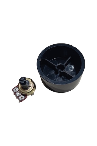 15 Adet Plastik Siyah Ses Kontrol Pot Başlığı 35x18mm 6mm D Tip Mile Uygun