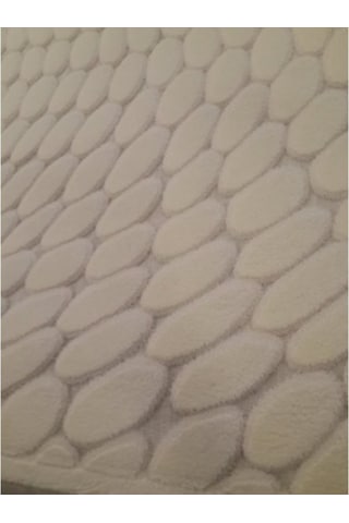 Festival Evva 6704 Kabartma Desen Saçaksız Halı 160X230 Krem 4M2