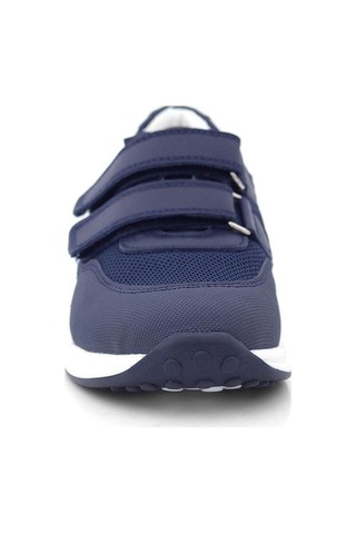 Hakiki Deri Lacivert Cırt Cırtlı Erkek Çocuk Günlük Spor Ayakkabı Lacivert