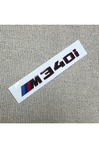 Bmw M340i Piano Black Kırmızı Bagaj Yazısı Logosu Arması 3m 3d Abs