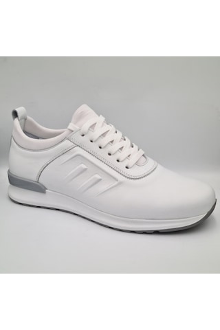 Libero 4195 Beyaz Hakiki Deri Erkek Günlük Casual Sneaker