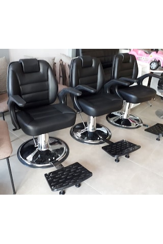 Hidrolik Çizgi Desen Berber Koltuğu