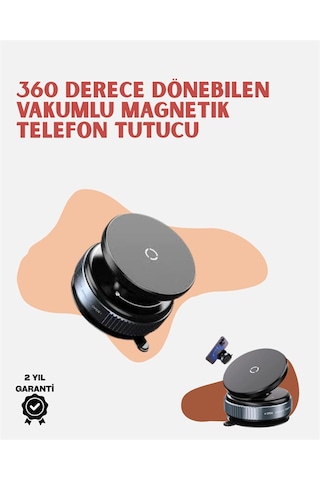 Manyetik Araç Telefon Standı, Evrensel Uyumlu, Alüminyum Gövde Çok Renkli