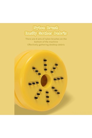 Novahub Renkli Masaüstü Vakum Temizleyici: 2w Güç Sarı/beyaz/pembe