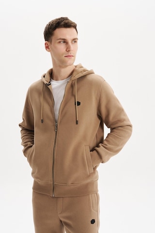 Ar-ma Erkek Sweatshirt Büyük Beden 3 İplik Kalın Kumaş Kapüşonlu Fermuarlı Cepli %70 Pamuk %30 Polyester K30324801502 Gri-bej G8 Gri
