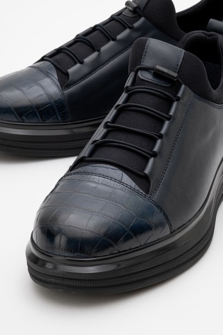 Dericlub Erkek Comfort Casual Ayakkabı Gerçek Deri Cr 2045 Croko Laci